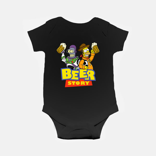 Beer Story-Baby-Basic-Onesie-Barbadifuoco