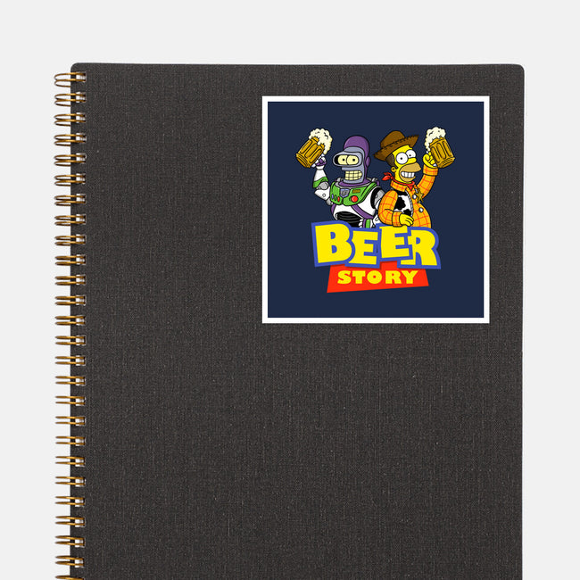 Beer Story-None-Glossy-Sticker-Barbadifuoco