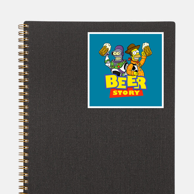 Beer Story-None-Glossy-Sticker-Barbadifuoco