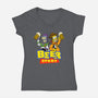 Beer Story-Womens-V-Neck-Tee-Barbadifuoco