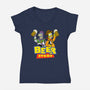 Beer Story-Womens-V-Neck-Tee-Barbadifuoco