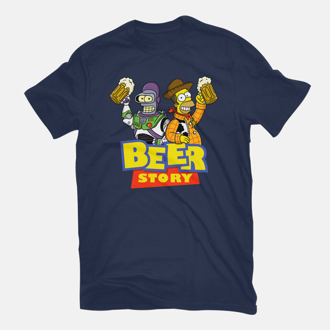 Beer Story-Womens-Fitted-Tee-Barbadifuoco