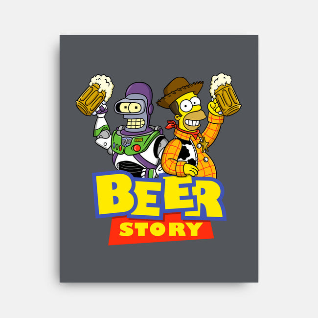 Beer Story-None-Stretched-Canvas-Barbadifuoco