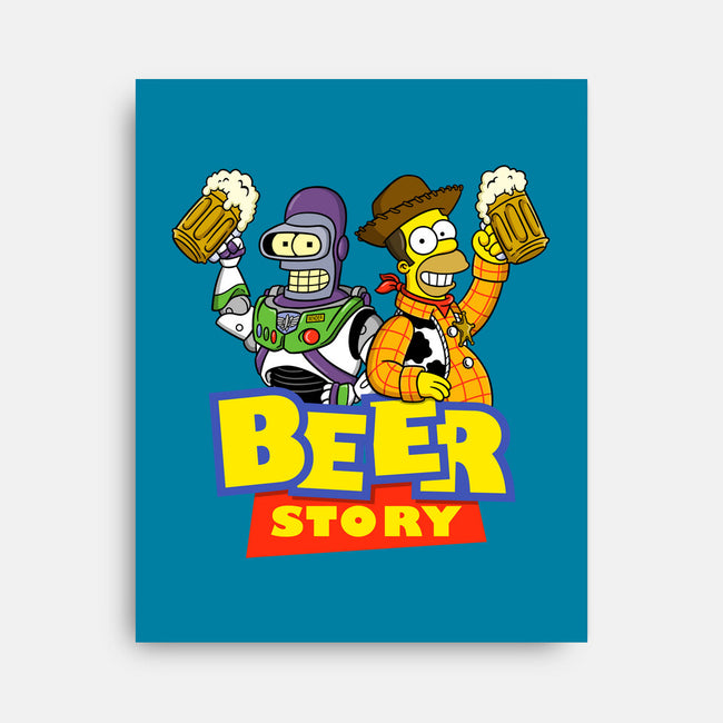 Beer Story-None-Stretched-Canvas-Barbadifuoco