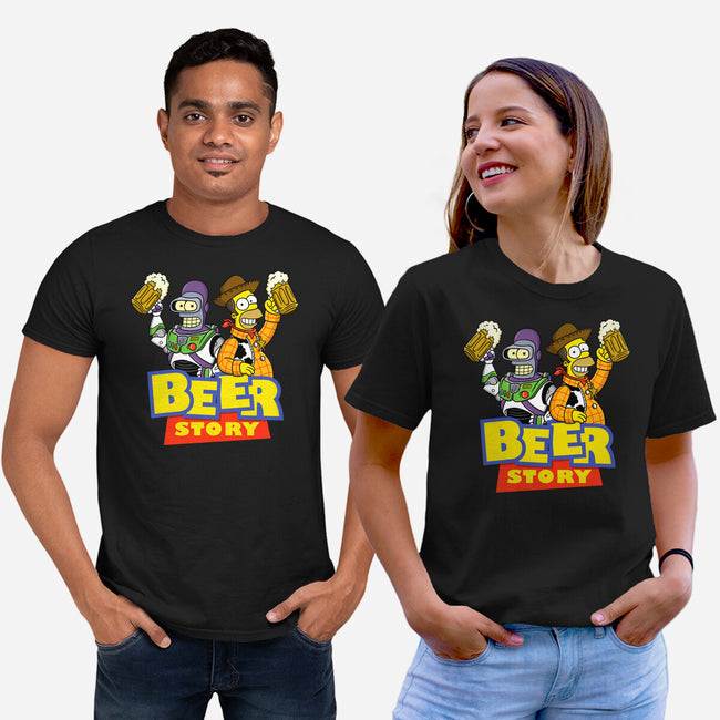 Beer Story-Unisex-Basic-Tee-Barbadifuoco
