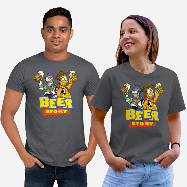 Beer Story-Unisex-Basic-Tee-Barbadifuoco