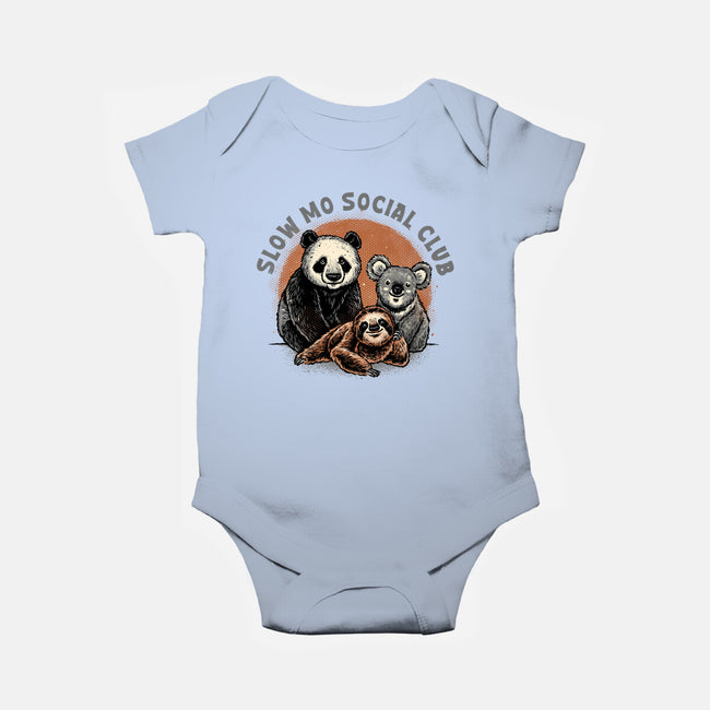 Slow Mo Social Club-Baby-Basic-Onesie-glitchygorilla