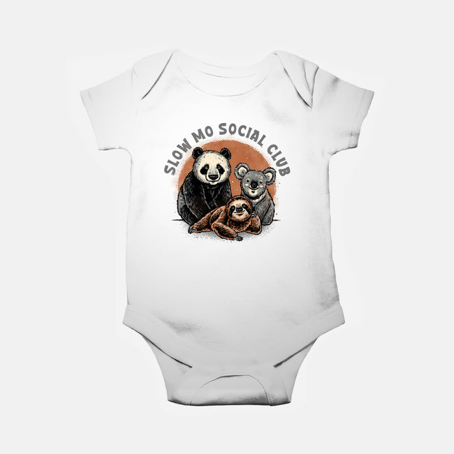 Slow Mo Social Club-Baby-Basic-Onesie-glitchygorilla