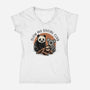 Slow Mo Social Club-Womens-V-Neck-Tee-glitchygorilla