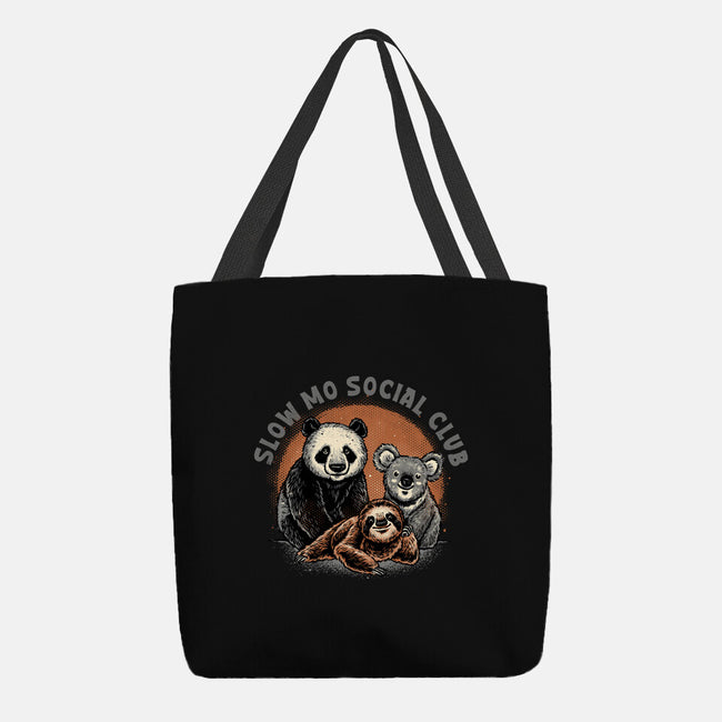 Slow Mo Social Club-None-Basic Tote-Bag-glitchygorilla