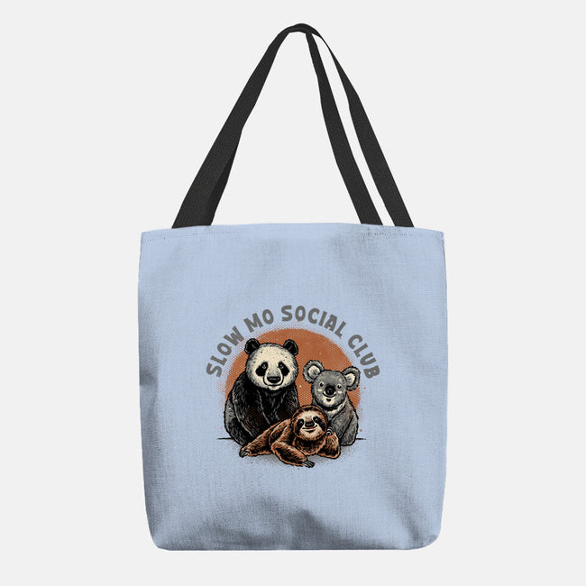 Slow Mo Social Club-None-Basic Tote-Bag-glitchygorilla