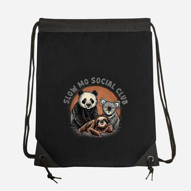 Slow Mo Social Club-None-Drawstring-Bag-glitchygorilla