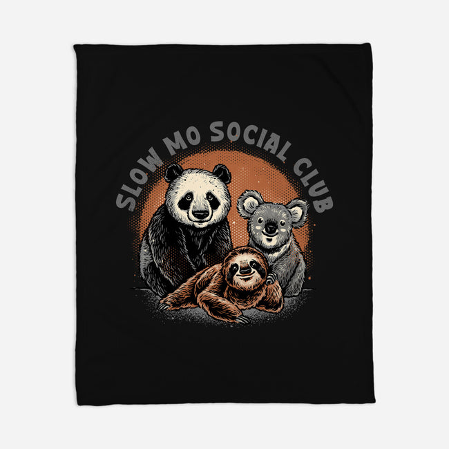 Slow Mo Social Club-None-Fleece-Blanket-glitchygorilla