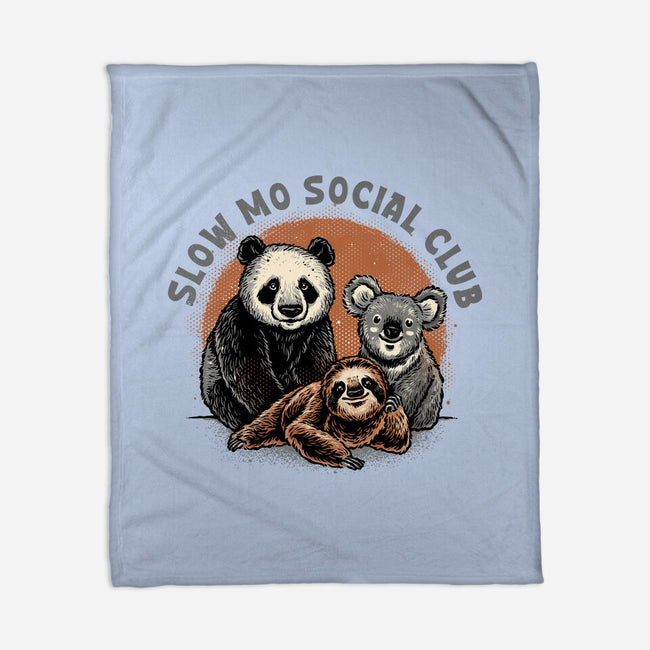Slow Mo Social Club-None-Fleece-Blanket-glitchygorilla