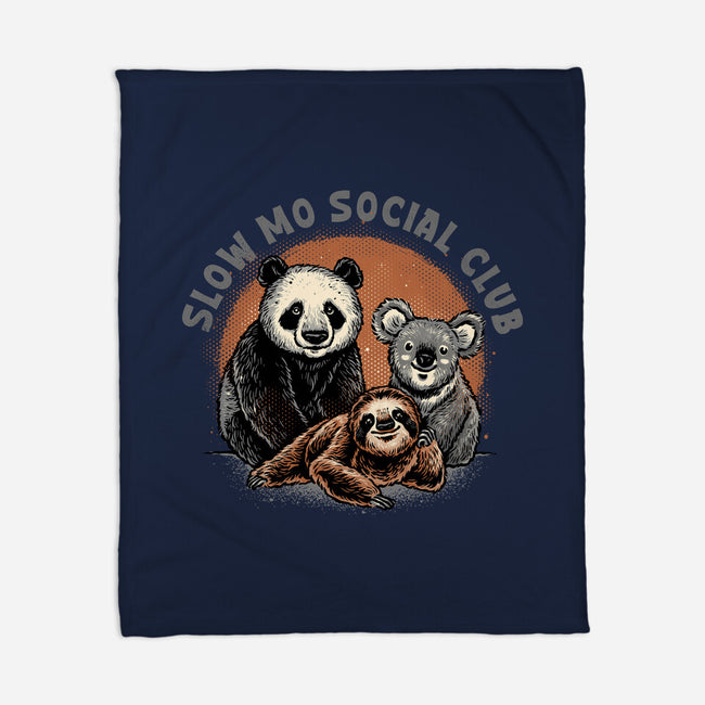 Slow Mo Social Club-None-Fleece-Blanket-glitchygorilla