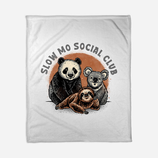 Slow Mo Social Club-None-Fleece-Blanket-glitchygorilla