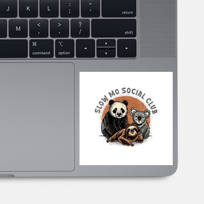 Slow Mo Social Club-None-Glossy-Sticker-glitchygorilla
