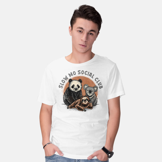 Slow Mo Social Club-Mens-Basic-Tee-glitchygorilla