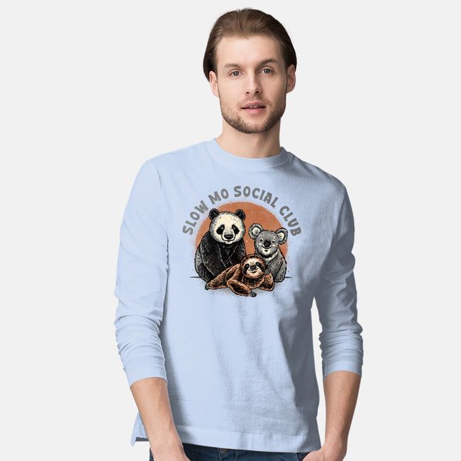 Slow Mo Social Club-Mens-Long Sleeved-Tee-glitchygorilla