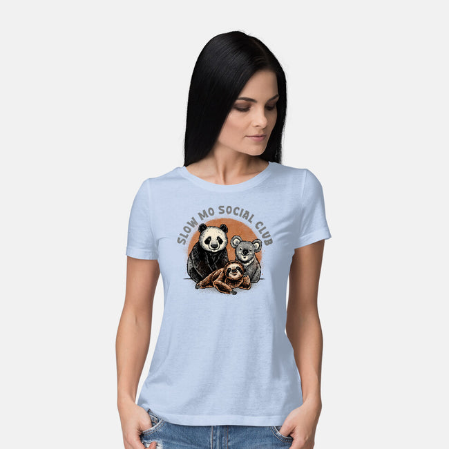 Slow Mo Social Club-Womens-Basic-Tee-glitchygorilla