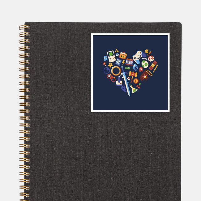 Love Gamer Vintage-None-Glossy-Sticker-tobefonseca