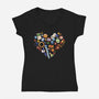 Love Gamer Vintage-Womens-V-Neck-Tee-tobefonseca