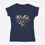 Love Gamer Vintage-Womens-V-Neck-Tee-tobefonseca