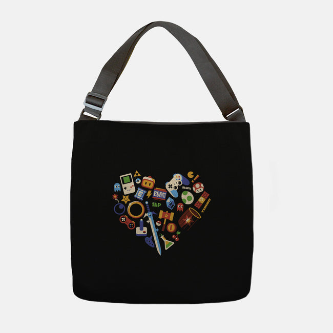 Love Gamer Vintage-None-Adjustable Tote-Bag-tobefonseca