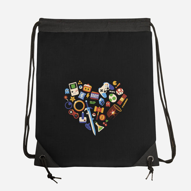 Love Gamer Vintage-None-Drawstring-Bag-tobefonseca