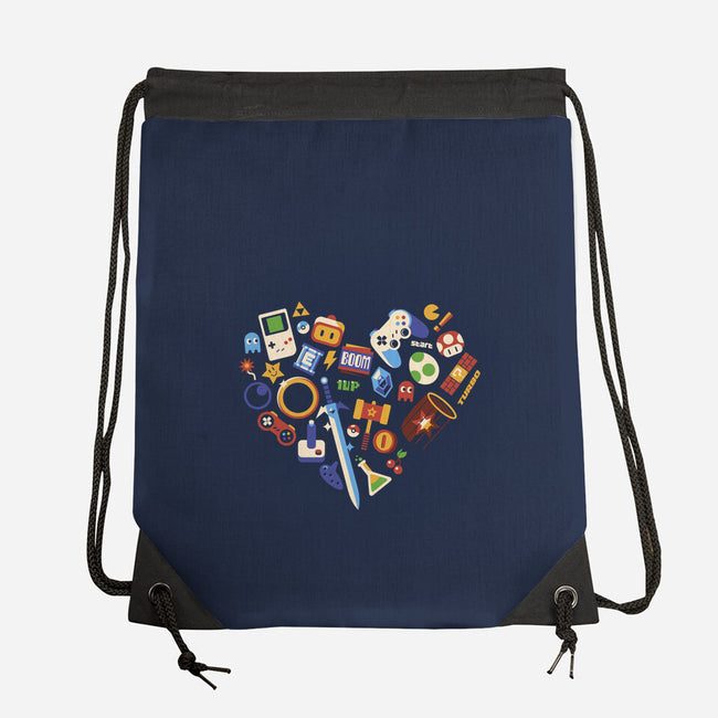 Love Gamer Vintage-None-Drawstring-Bag-tobefonseca