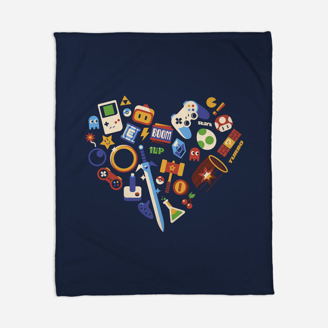 Love Gamer Vintage-None-Fleece-Blanket-tobefonseca