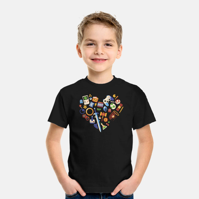 Love Gamer Vintage-Youth-Basic-Tee-tobefonseca