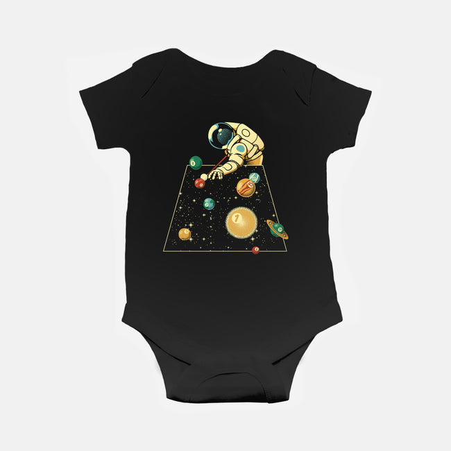 Billiard Ball Solar System-Baby-Basic-Onesie-tobefonseca