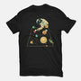 Billiard Ball Solar System-Womens-Basic-Tee-tobefonseca