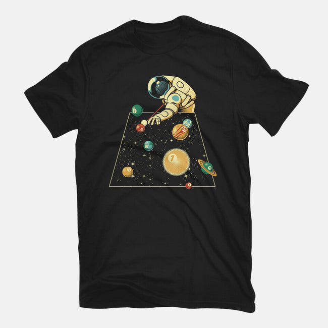 Billiard Ball Solar System-Mens-Basic-Tee-tobefonseca