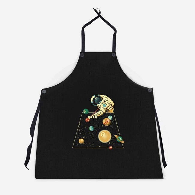 Billiard Ball Solar System-Unisex-Kitchen-Apron-tobefonseca