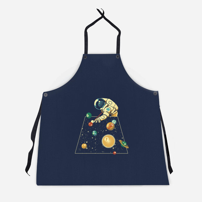 Billiard Ball Solar System-Unisex-Kitchen-Apron-tobefonseca