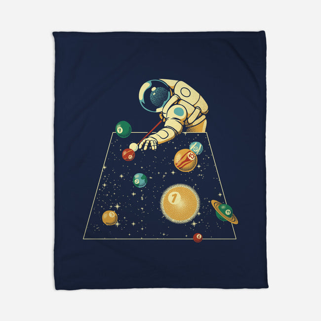Billiard Ball Solar System-None-Fleece-Blanket-tobefonseca