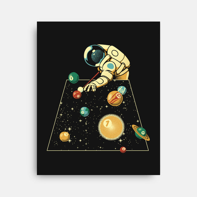 Billiard Ball Solar System-None-Stretched-Canvas-tobefonseca
