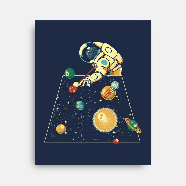 Billiard Ball Solar System-None-Stretched-Canvas-tobefonseca