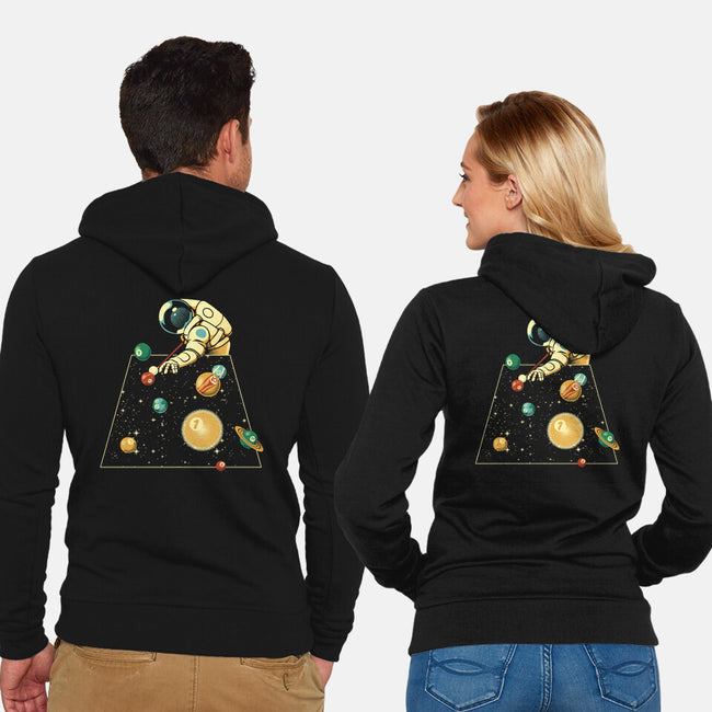 Billiard Ball Solar System-Unisex-Zip-Up-Sweatshirt-tobefonseca