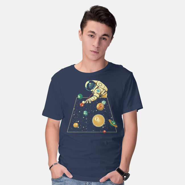 Billiard Ball Solar System-Mens-Basic-Tee-tobefonseca