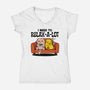 I Need To Relax A Lot-Womens-V-Neck-Tee-tobefonseca