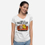 I Need To Relax A Lot-Womens-V-Neck-Tee-tobefonseca