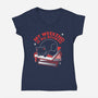 My Weekend Is All Booked-Womens-V-Neck-Tee-tobefonseca
