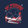 My Weekend Is All Booked-Womens-Racerback-Tank-tobefonseca