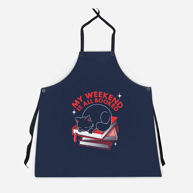 My Weekend Is All Booked-Unisex-Kitchen-Apron-tobefonseca