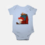 Happiness Is When She Loved Me-Baby-Basic-Onesie-DrawnByBryan