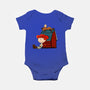 Happiness Is When She Loved Me-Baby-Basic-Onesie-DrawnByBryan