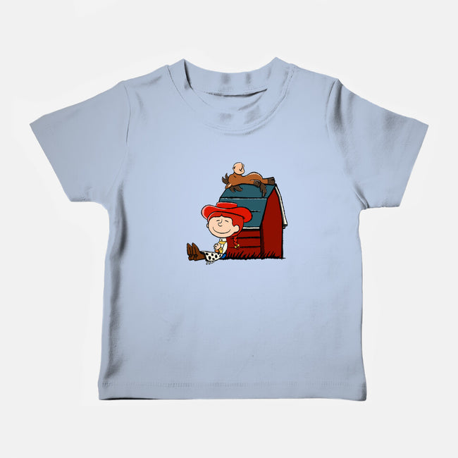 Happiness Is When She Loved Me-Baby-Basic-Tee-DrawnByBryan